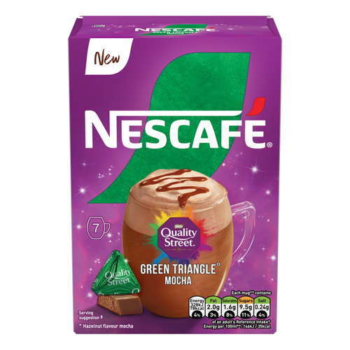 NESCAFE GREEN TRIANGLE QUALITY STREET MOCHA SACHETS 7 X 133G