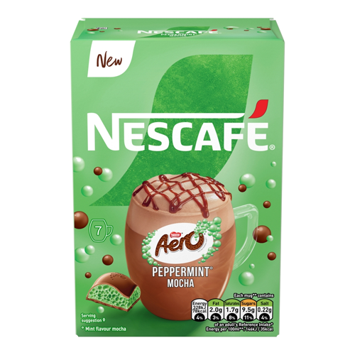 NESCAFE PEPPERMINT AERO MOCHA SACHETS 7X133G