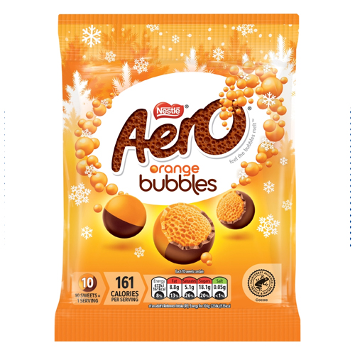 AERO BUBBLES ORANGE CHOCOLATE SHARE BAG 70G