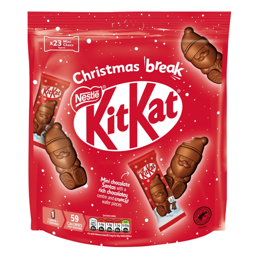 KITKAT SANTA LARGE POUCH 264G-XMAS
