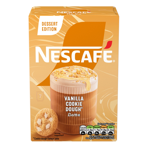 NESCAFE VANILLA COOKIE DOUGH LATTE SACHETS 7 X 136.5G