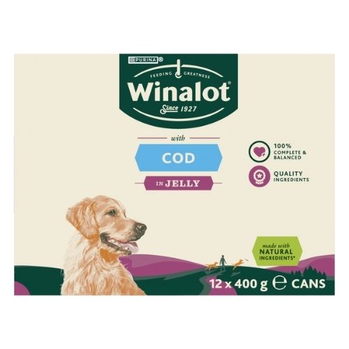 WINALOT CLASSICS MIXED IN JELLY COD WET DOG FOOD 400G