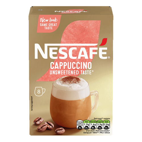 NESCAFE GOLD CAPPUCCINO UNSWEETENED 7SAC 99.4G