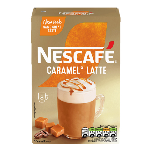 NESCAFE CARAMEL LATTE INSTANT COFFEE 7SAC 119G