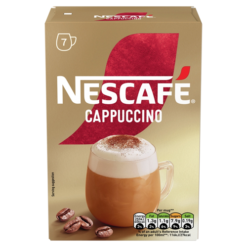 NESCAFE CAPPUCCINO INSTANT COFFEE 7SAC 108.5G