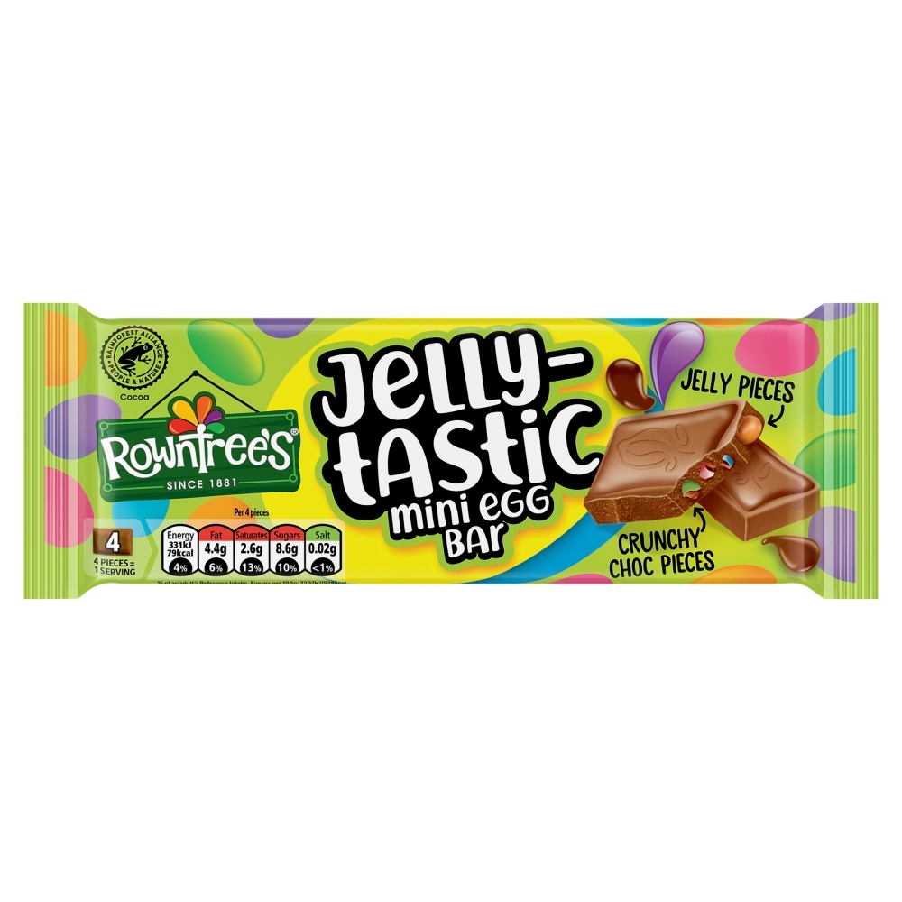 ROWNTREES JELLYTASTIC MINI EGG BLOCK 90G-EASTER