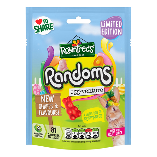ROWNTREES RANDOMS SPRING POUCH PS 130G