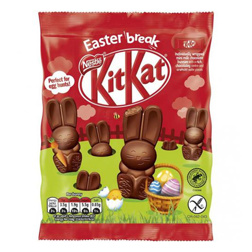 KITKAT MINI BUNNIES CLIPSTRIP 55G-EASTER