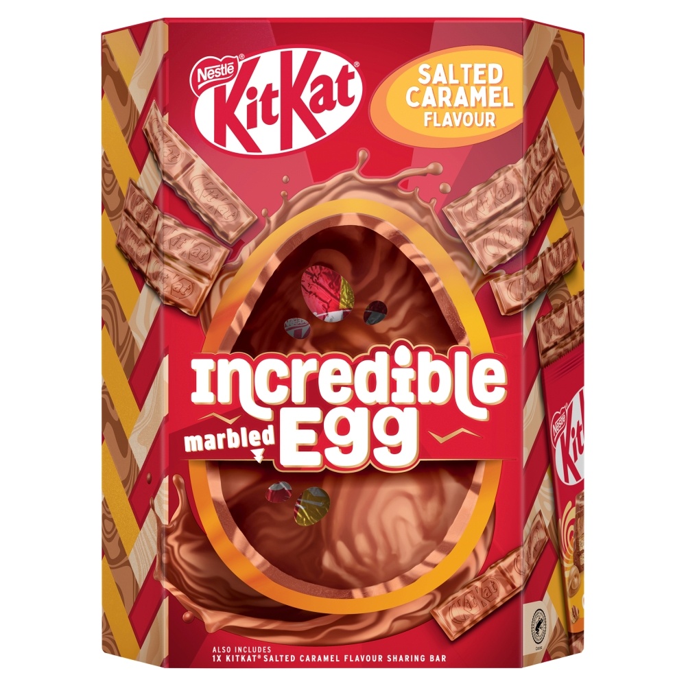 KITKAT SALTED CARAMEL INCREDIBLE MARBLED EGG 379G-EASTER