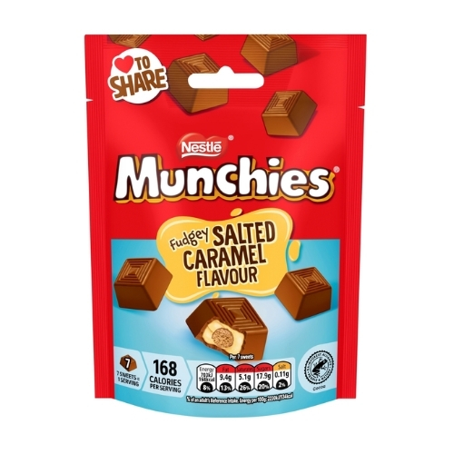 MUNCHIES FUDGEY SALTED CARAMEL FLAVOUR 97G