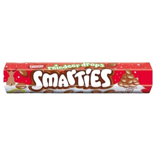 SMARTIES GIANT TUBE REINDEER DROPS 120G-XMAS