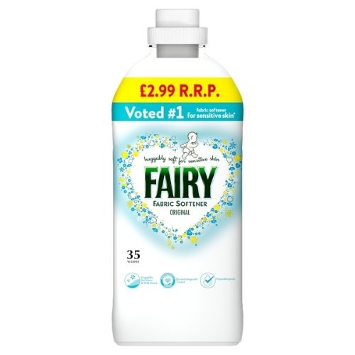 FAIRY FABRIC CONDITIONER ORIGINAL 35 WASHES PMP £2.99 1.155L