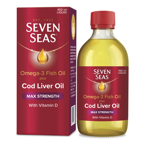 SEVEN SEAS MAX STRENGTH COD LIVER OIL 450ML