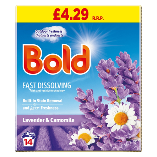 BOLD LIQUID POWDER LAUNDRY DETERGENT PMP £4.29 14W