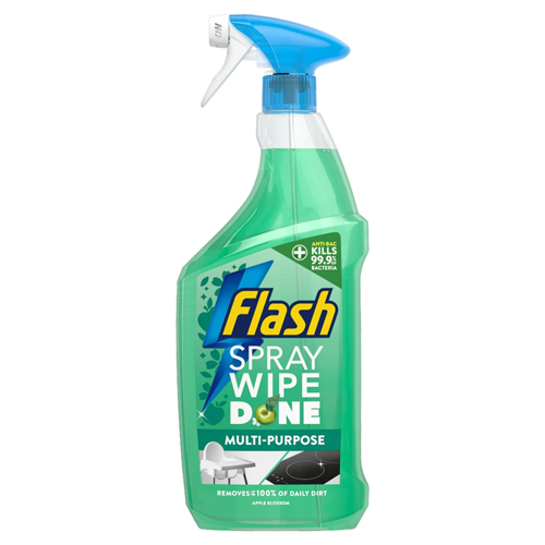 FLASH SPRAY WIPE DONE APPLE BLOSSOM CLEANING SPRAY 800ML