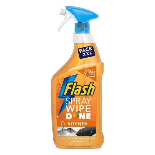 FLASH SPRAY WIPE DONE BRIGHT MANDARIN CLEANING SPRAY 800ML