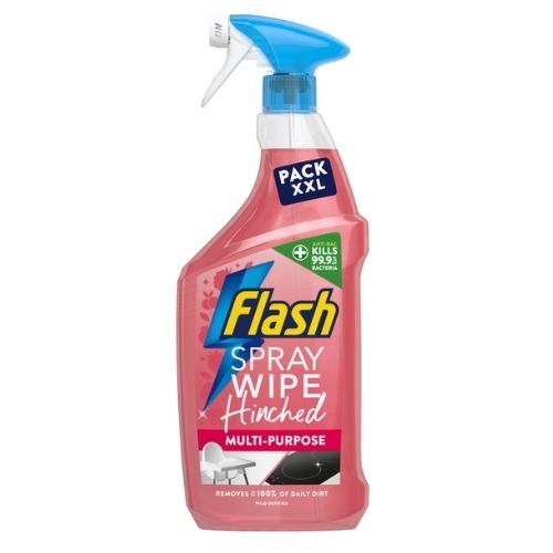 FLASH SPRAY WIPE HINCHED ANTIBAC CLEANING SPRAY BERRIES 800ML