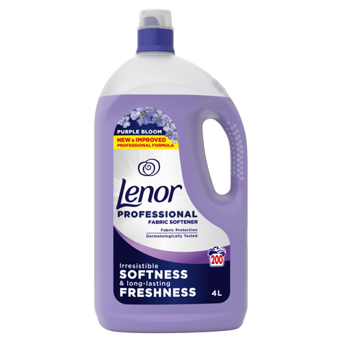 LENOR PROFESSIONAL PURPLE BLOOM FABRIC SOFTENER LIQUID 200W 4L