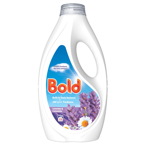 BOLD 2IN 1 WASHING LIQUID LAVENDER & CAMOMILE 33W 1.023L