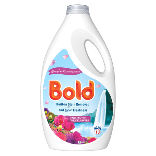 BOLD 2IN 1 LAUNDRY DETERGENT LIQUID ENCHANTED WILDFLOWERS 70W 2.17L