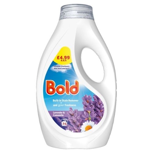 BOLD LAVENDER AND CHAMOMILE LIQUID LAUNDRY DETERGENT £4.99 24W 744ML