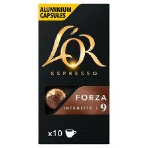 L'OR ESPRESSO FORZA INTENSITY 9 COFFEE PODS 10S