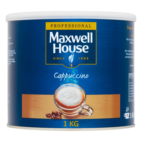 MAXWELL HOUSE CAPPUCCINO INSTANT COFFEE 1KG