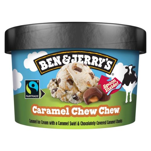 BEN & JERRY'S  ICE CREAM CARAMEL CHEW CHEW 100ML