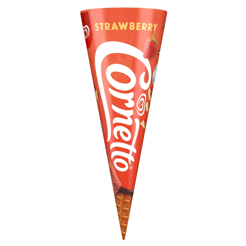 CORNETTO  ICE CREAM CONE STRAWBERRY 120ML