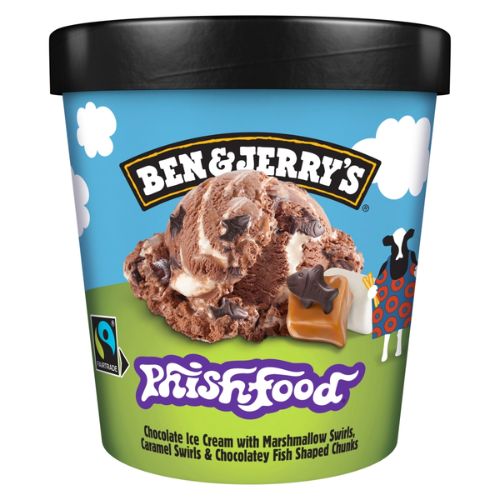 BEN & JERRY'S  ICE CREAM PHISH FOOD 465 ML