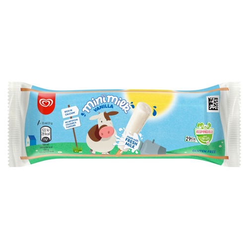 HEARTBRAND MINI MILK ICE CREAM LOLLY VANILLA 35ML