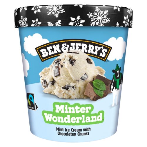 BEN & JERRY'S MINTER WONDERLAND ICE CREAM TUB 465 ML