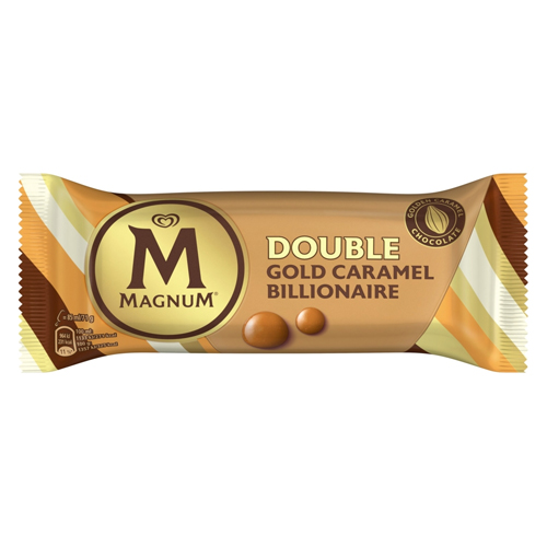 MAGNUM DOUBLE GOLD CARAMEL BILLIONAIRE ICE CREAM STICK 85ML