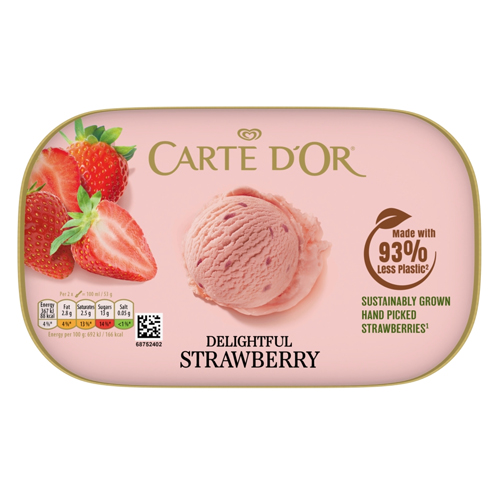 CARTE D'OR ICE CREAM TUB DELIGHTFUL STRAWBERRY 900 ML