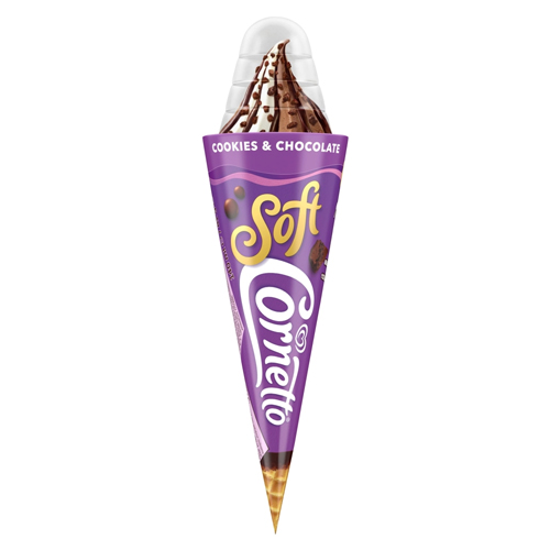 CORNETTO SOFT COOKIE & CHOCOLATE ICE CREAM CONE 140ML
