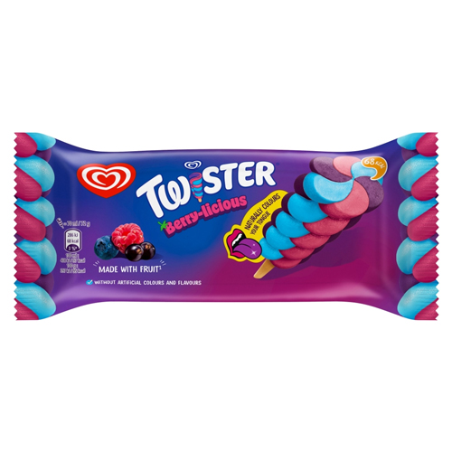 HEARTBRAND TWISTER ICE LOLLY BERRY-LICIOUS 70ML