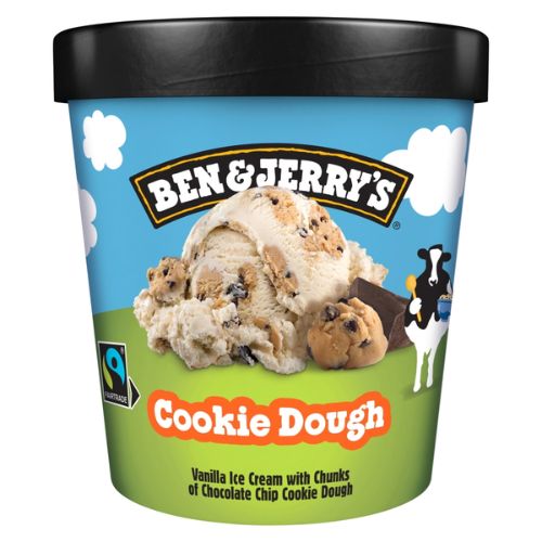 BEN & JERRY'S ICE CREAM TUB COOKIE DOUGH 465ML