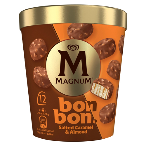 MAGNUM BONBON SALTED CARAMEL & ALMOND 12X17ML 204ML