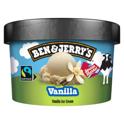 BEN & JERRY'S  ICE CREAM VANILLA 100ML