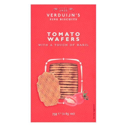 VERDUIJN'S TOMATO WAFER WITH BASIL 75G