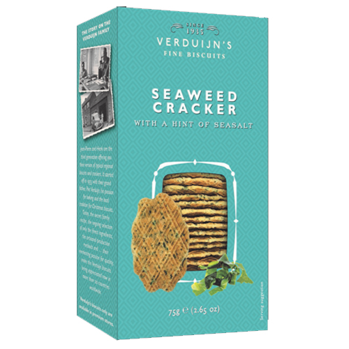 VERDUIJN'S SEAWEED CRACKER WITH SEA SALT 75G