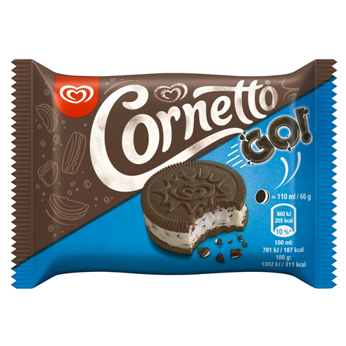 CORNETTO  ICE CREAM SANDWICH GO! 110ML