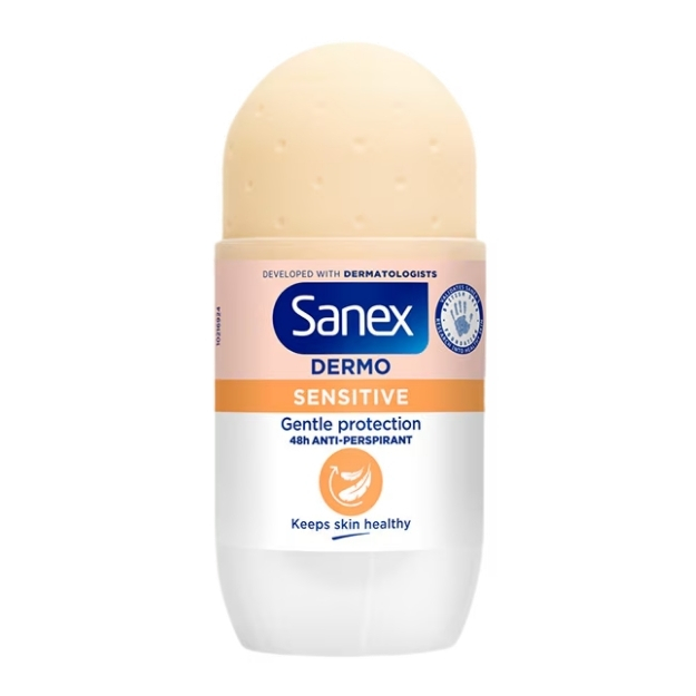SANEX DERMO SENSITIVE ANTIPERSPIRANT DEODORANT ROLL ON 50ML