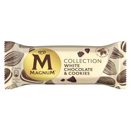 MAGNUM  ICE CREAM WHITE CHOCOLATE & COOKIES 90ML
