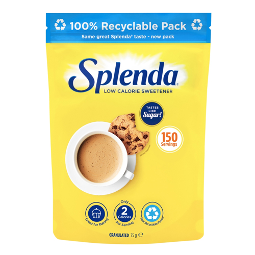 SPLENDA GRANULATED LOW CALORIE SWEETENER 75G