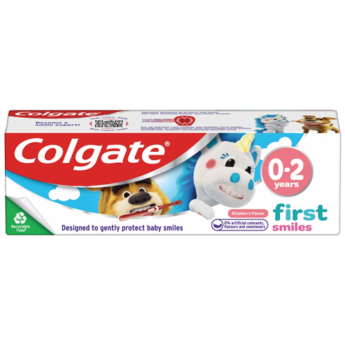 COLGATE KIDS FIRST SMILES 0-2 YEARS STRAWBERRY TOOTHPASTE 50ML
