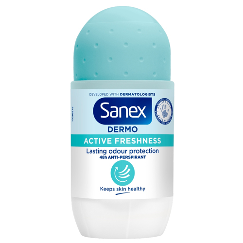 SANEX DERMO ACTIVE FRESHNESS ANTIPERSPIRANT DEODORANT ROLL ON 50ML
