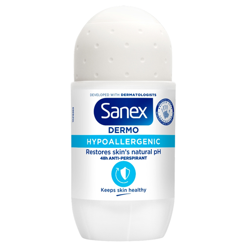 SANEX DEODORANT ROLL ON DERMO HYPOALLERGENIC 50ML