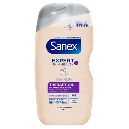 SANEX SHOWER GEL ESH+ THERAPY OIL 450ML