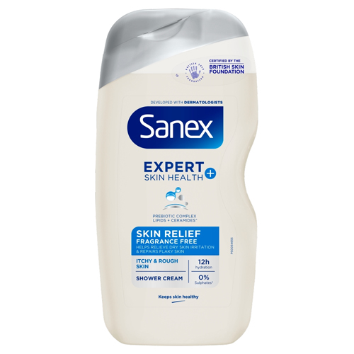 SANEX EXPERT SKIN HEALTH SKIN RELIEF SHOWER GEL BODY WASH 450ML